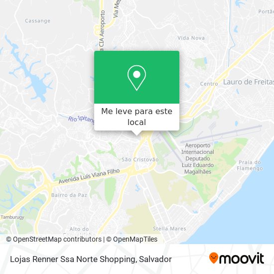 Lojas Renner Ssa Norte Shopping mapa