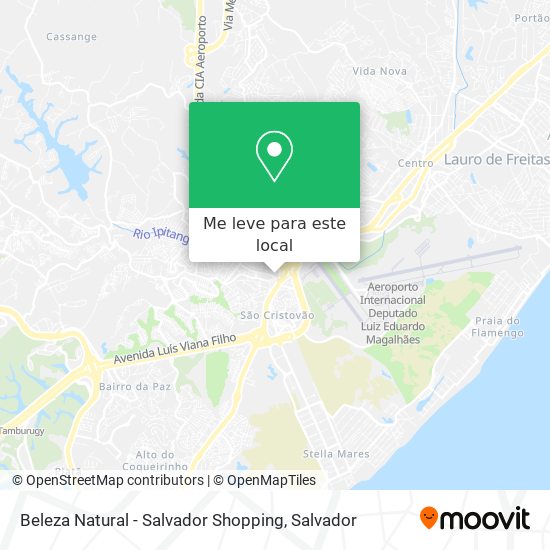 Beleza Natural - Salvador Shopping mapa