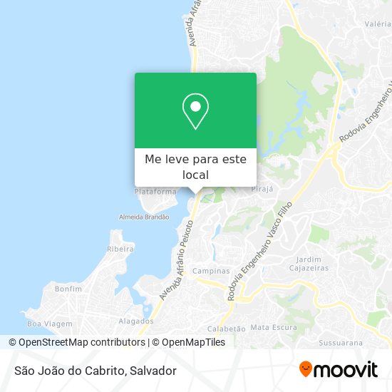 São João do Cabrito mapa