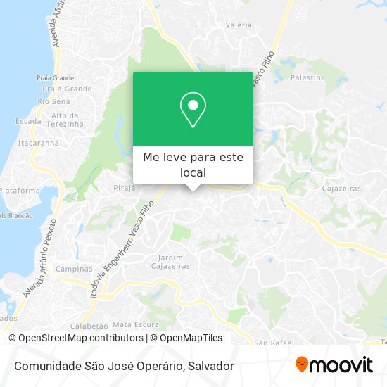 Comunidade São José Operário mapa