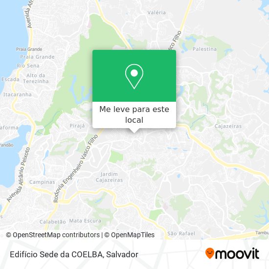 Edifício Sede  da COELBA mapa