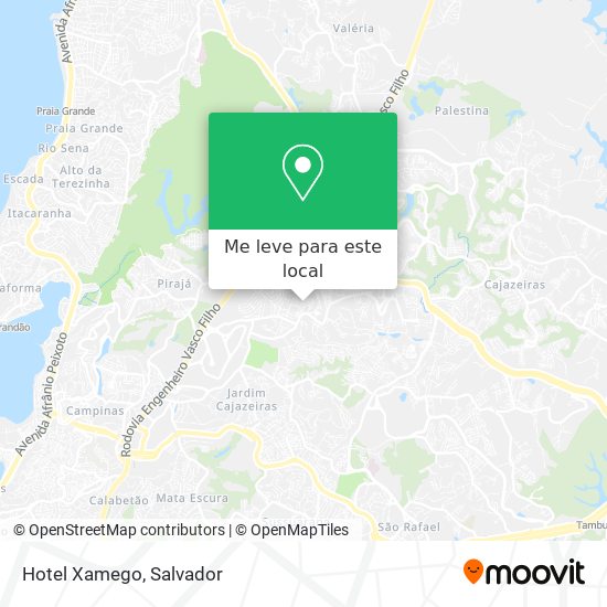 Hotel Xamego mapa