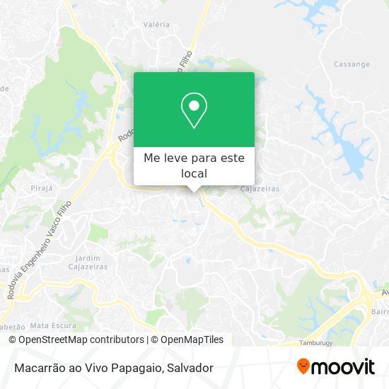 Macarrão ao Vivo Papagaio mapa