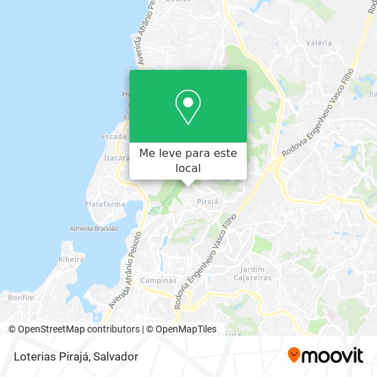 Loterias Pirajá mapa