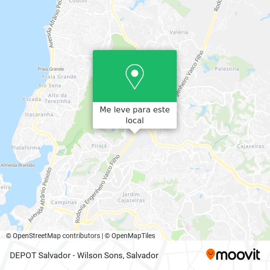 DEPOT Salvador - Wilson Sons mapa