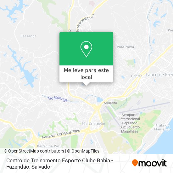Centro de Treinamento Esporte Clube Bahia - Fazendão mapa