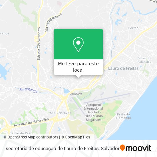 secretaria de educação de Lauro de Freitas mapa