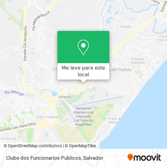 Clube dos Funcionarios Publicos mapa