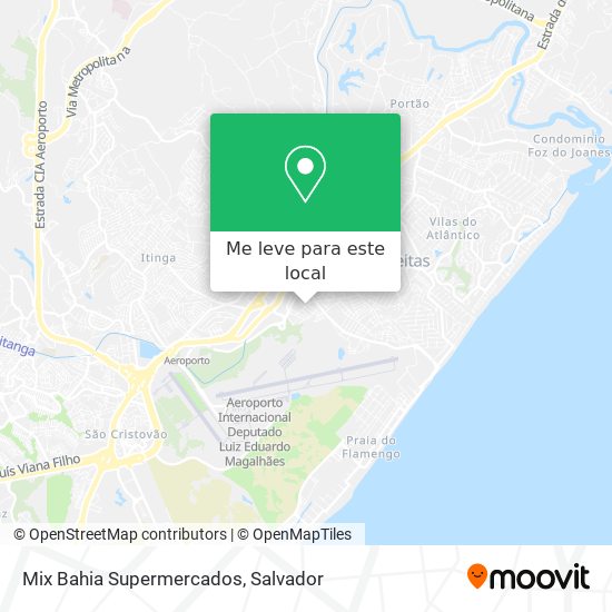 Mix Bahia Supermercados mapa