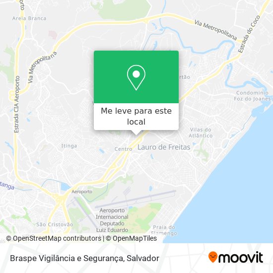 Braspe Vigilância e Segurança mapa