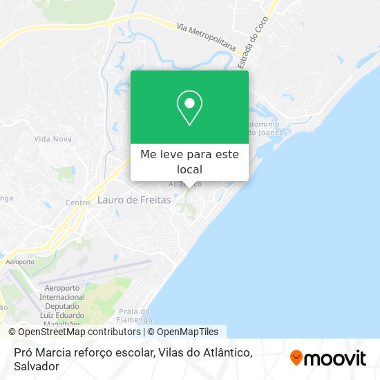 Pró Marcia reforço escolar, Vilas do Atlântico mapa