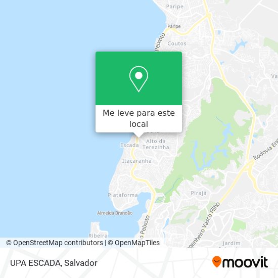 UPA ESCADA mapa