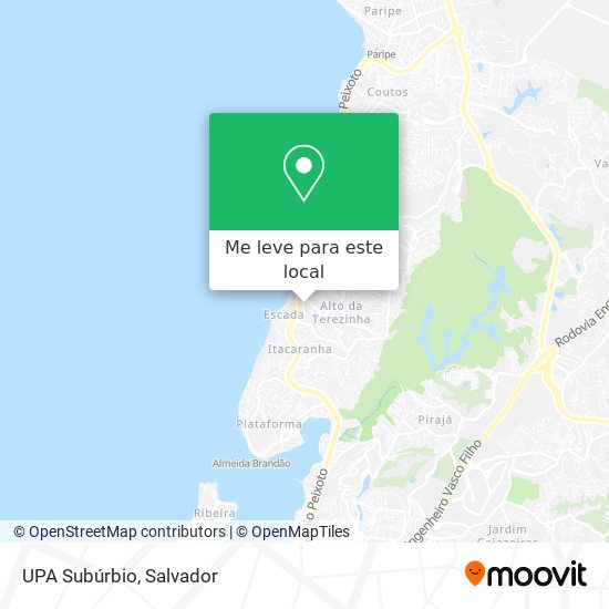 UPA Subúrbio mapa