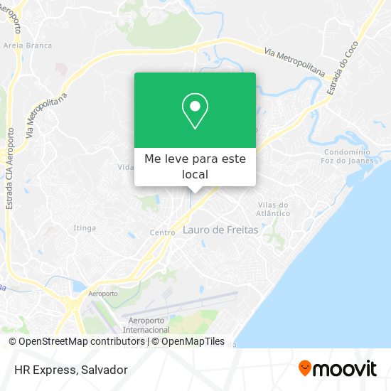 HR Express mapa