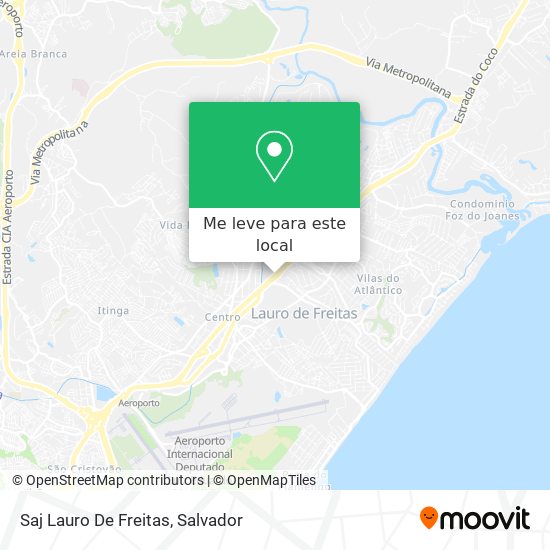 Saj Lauro De Freitas mapa