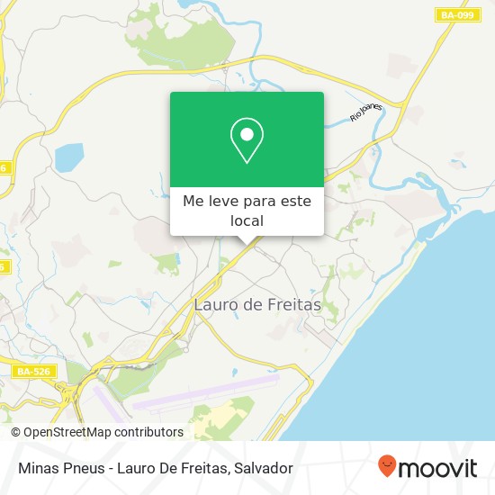 Minas Pneus - Lauro De Freitas mapa