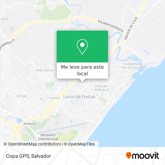 Copa GPS mapa