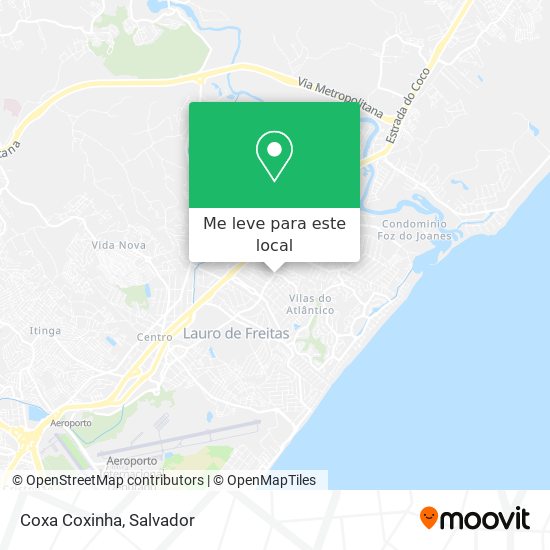 Coxa Coxinha mapa