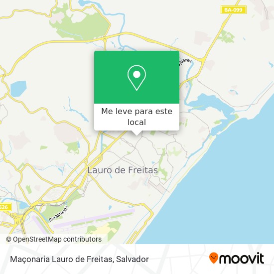 Maçonaria Lauro de Freitas mapa