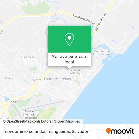 condominio solar das mangueiras mapa