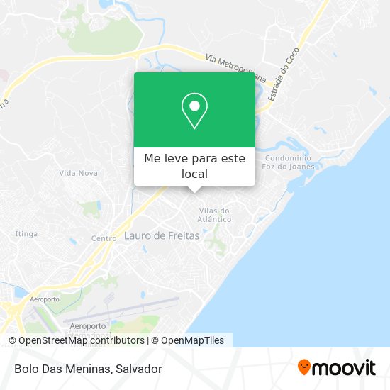 Bolo Das Meninas mapa