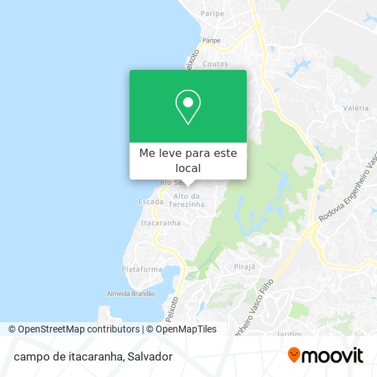 campo de itacaranha mapa