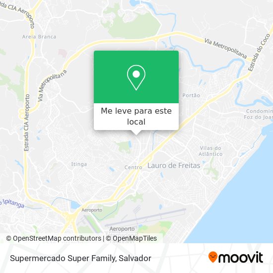 Supermercado Super Family mapa