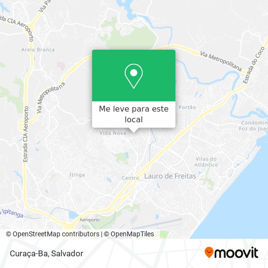 Curaça-Ba mapa