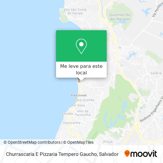 Churrascaria E Pizzaria Tempero Gaucho mapa