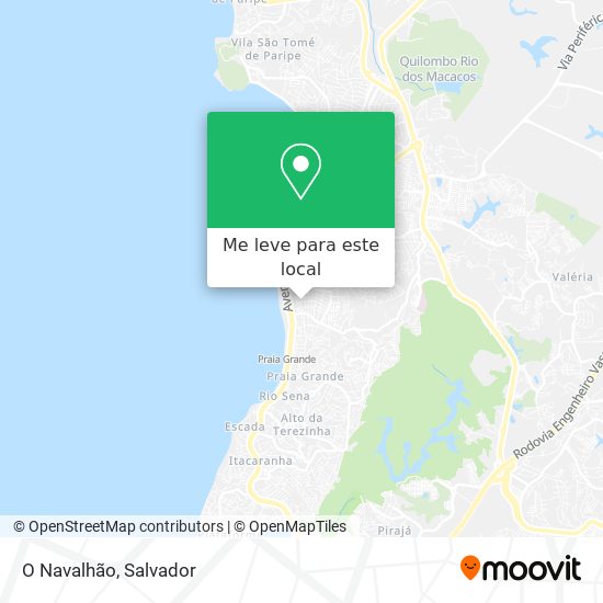 O Navalhão mapa