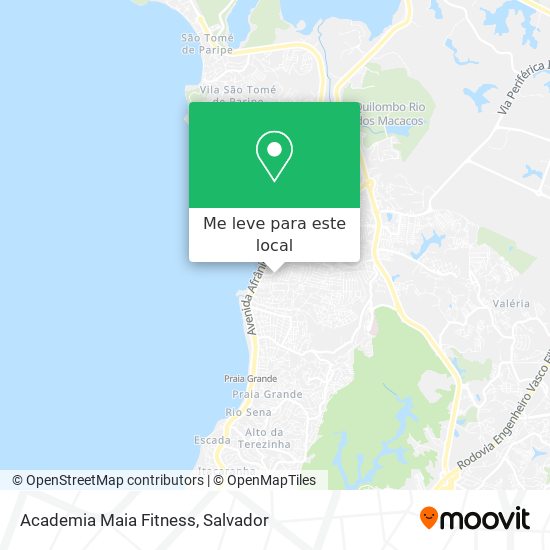 Academia Maia Fitness mapa