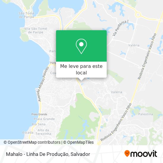 Mahalo - Linha De Produção mapa