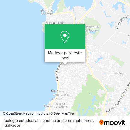 colegio estadual ana cristina prazeres mata pires, mapa