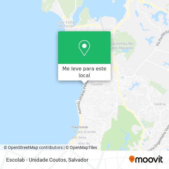 Escolab - Unidade Coutos mapa