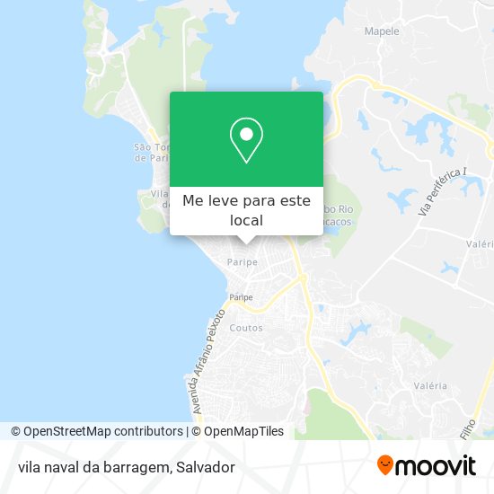 vila naval da barragem mapa