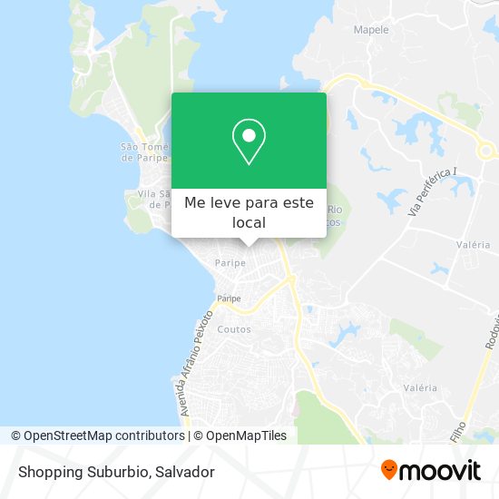 Shopping Suburbio mapa