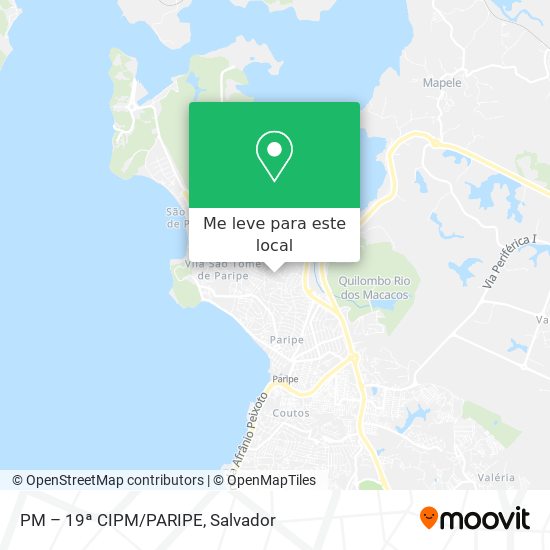PM – 19ª CIPM/PARIPE mapa