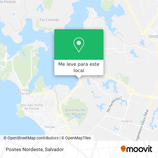 Postes Nordeste mapa