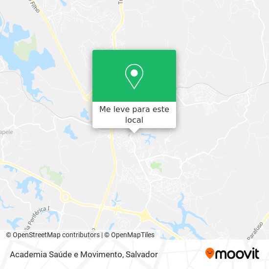 Academia Saúde e Movimento mapa