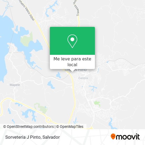 Sorveteria J Pinto mapa