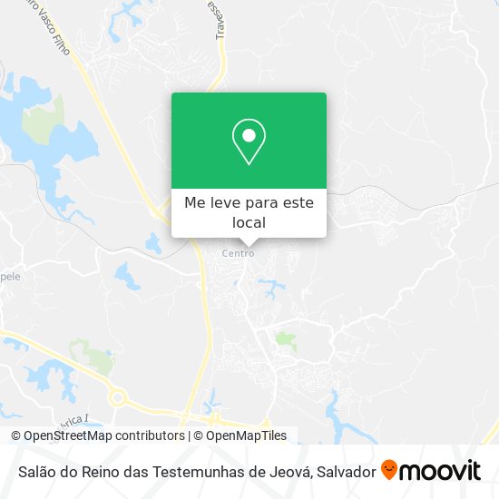 Salão do Reino das Testemunhas de Jeová mapa
