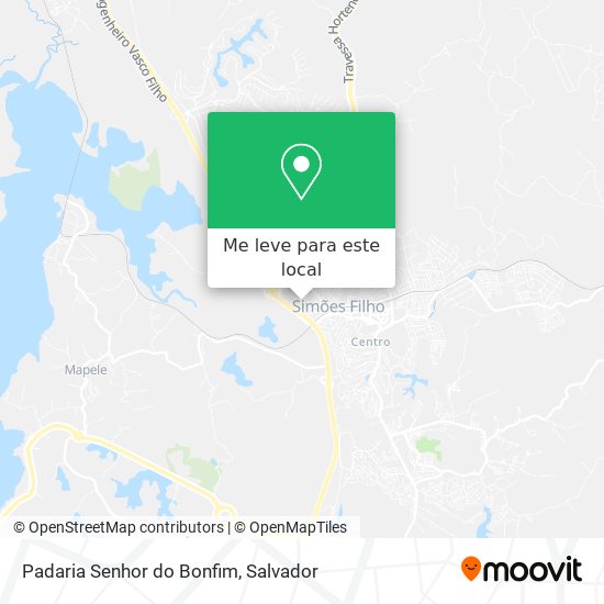 Padaria Senhor do Bonfim mapa