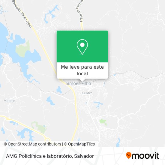 AMG Policlínica e laboratório mapa