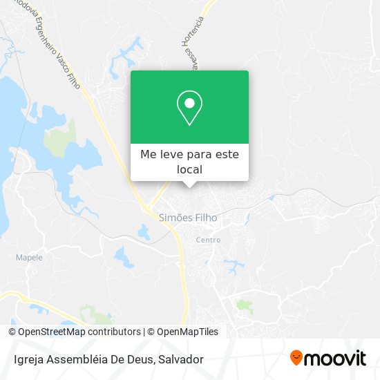 Igreja Assembléia De Deus mapa