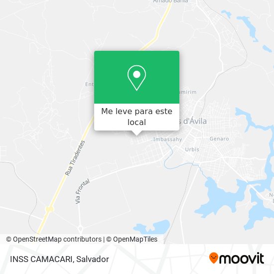 INSS CAMACARI mapa