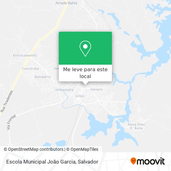 Escola Municipal João Garcia mapa
