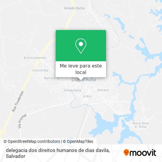 delegacia dos direitos humanos de dias davila mapa