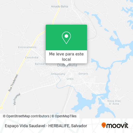 Espaço Vida Saudavel - HERBALIFE mapa