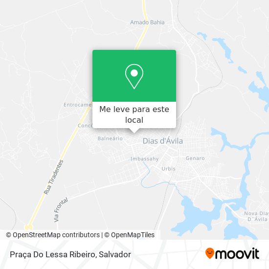 Praça Do Lessa Ribeiro mapa