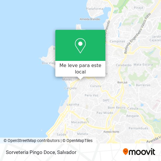 Sorveteria Pingo Doce mapa